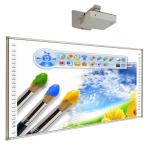 96 Inches Portable Interactive Whiteboard Smart Whiteboard With Laser Projector