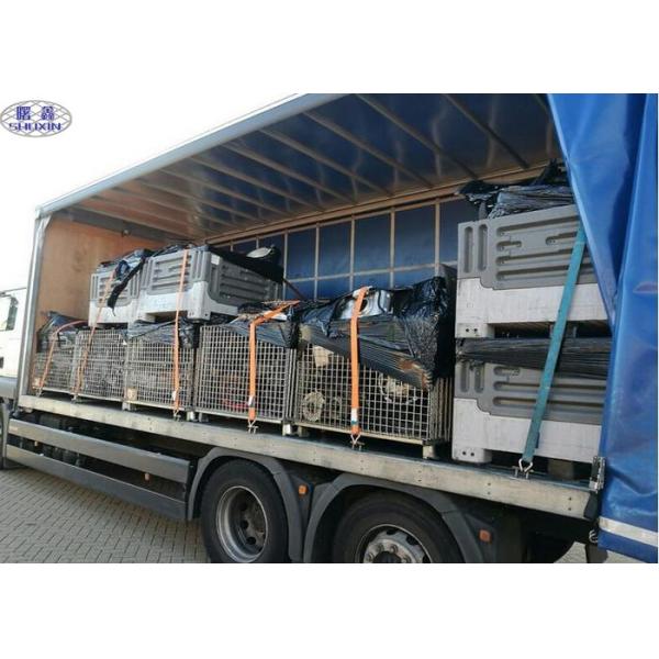 Industrail Wire Mesh Pallet Cages , Warehouse Folding Wire Mesh Storage Boxes