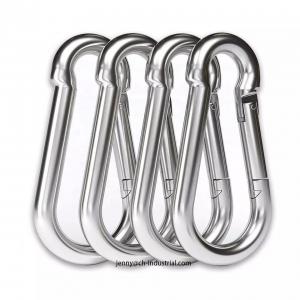 Quality 400lbs Load Capacity Keychain Carabiner Clip Stainless Steel AISI304/316 Finish ZINC for sale