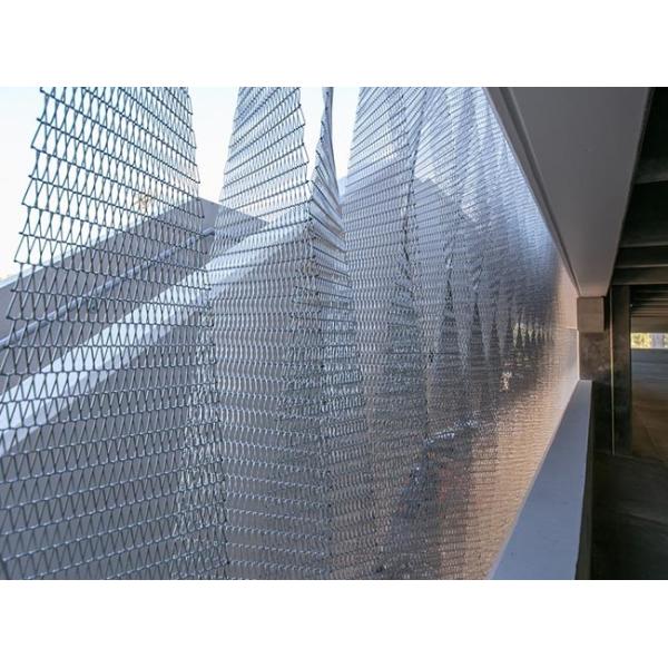 Architectural Metal Conveyor Belt Fashionable And Firm Structure For Building Facade