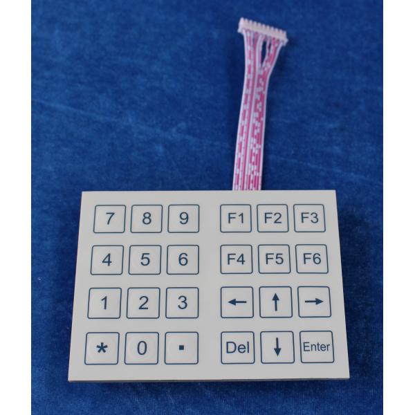 24 Keys Dust Proof Industrial Membrane Keypad With Dot Matrix