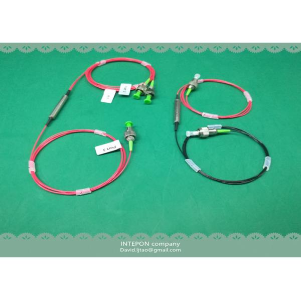 PM circulator, 1310nm, 1x2 port, panda fiber, 20dB isolation, 0.8dB insertion loss.
