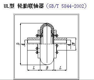UL Series Tyre Type Shaft Coupling Martin Flex Tyre Coupling Assembly Body Customized