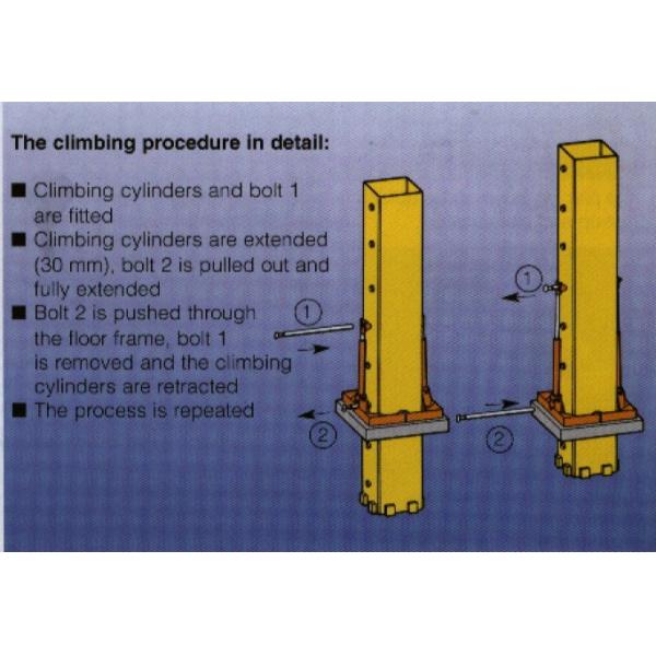 4.6t Climbing Concrete Placing Boom Counterweight 4 Boom Sections HG34