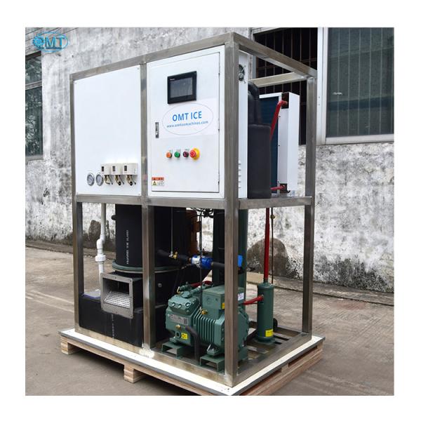 Buy Industrial 1T Tube Ice Machine with 1000kg Ice Storage Capacity and Touch Screen Control System at wholesale prices