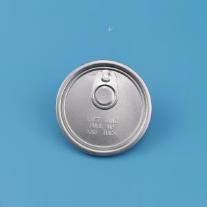 China Aluminum Ring Pull Lid 211 65mm Easy Open Can Lids on sale