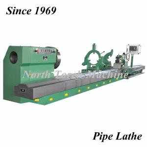 China Durable Pipe Threading Lathe , Cnc Metal Lathe Intelligent Control System on sale