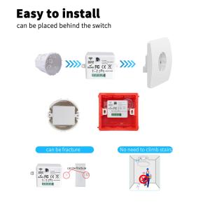 86*86*35mm Zigbee Touch Switch 400W Homekit Scene Button