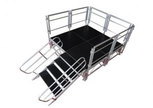 China Safety Aluminum Stage Platform / Stable Aluminum Stage Deck With Guardrail on sale