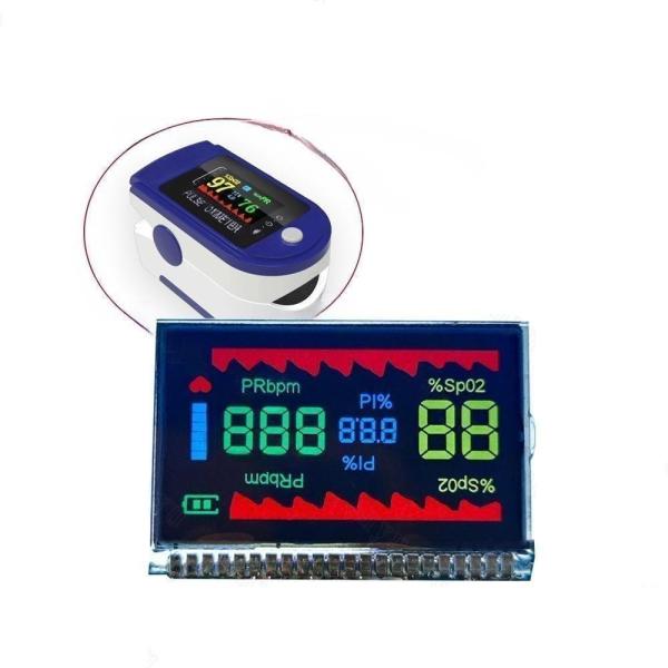 Customized 0.95 inch Segment VA Lcd Display Module, 1/4 Duty,1/3Bias,pin connecting, full view angle