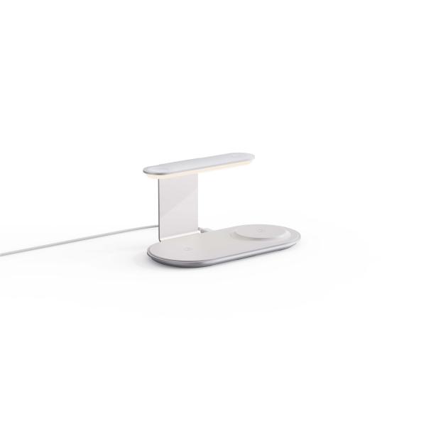 Multifunctional Wireless Charging Station With Adjustable Night Lamp And USB Input Output Three In One