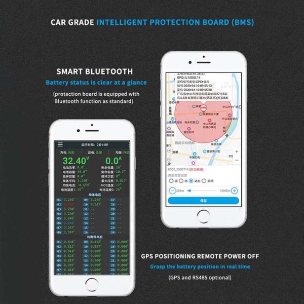 HASL Surface Finishing 150A BMS 16S 48V 200A With Bluetooth Function