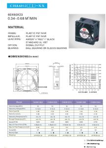 Quality Signal Output PBT 60x23mm DC Cooling Fan for sale