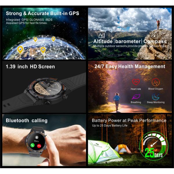 High Quality MG02 GPS Bluetooth Call Smart Watch