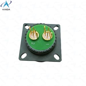 Olive Green Cadmium Quadrax PCB Receptacle Contacts 8D0C17W82PN Custom Quadrax