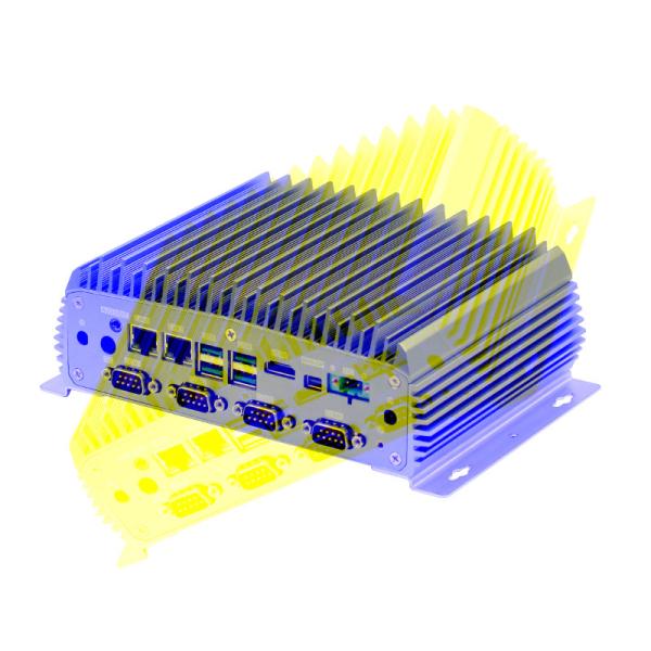 Buy 11th Gen Tiger Lake Industrial Mini PC , 6COM 2 Gigabit LAN Mini Fanless Computer DP display at wholesale prices