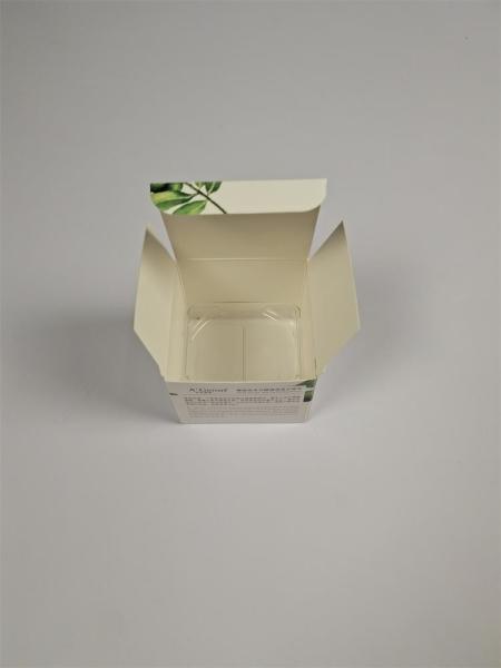 Buy Cream Cosmetic Packaging Box with Customized Design and Glossy Finish at wholesale prices