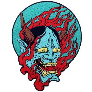 Quality Samurai Hannya Custom Felt Patches Personalized Patches For Clothes for sale