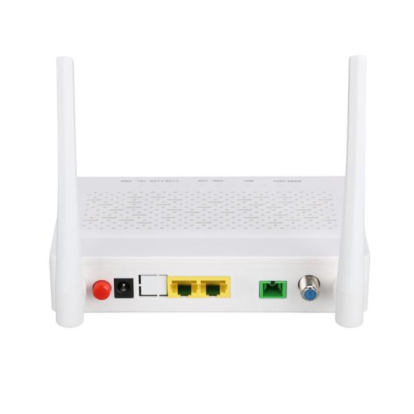 Buy Single Band CATV RF XPON ONU WIFI Router 1GE 1FE 2.4Ghz GPON ONT modem at wholesale prices