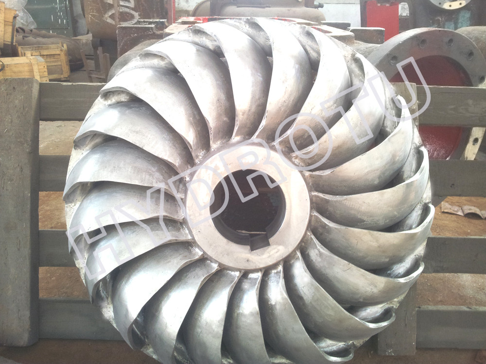 Impulse turbine / Turgo Hydro Turbine 100 KW-1000KW With Stainless Steel Runner