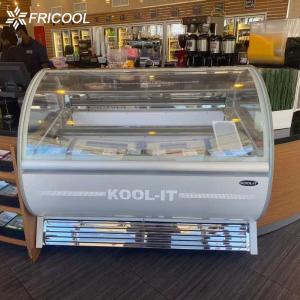 DC12F Ice Cream Display Freezer R290 Gelato Display Case 450L
