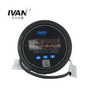 China IVANPER 4-20mA Digital Differential Pressure Switch with Alarm LED Stainless Steel Case on sale