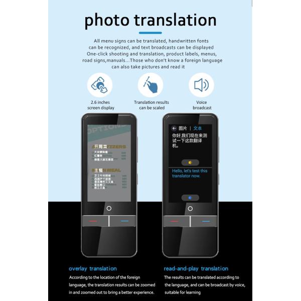 139 Multinational Languages Translating Device Audio Language Translator Offline