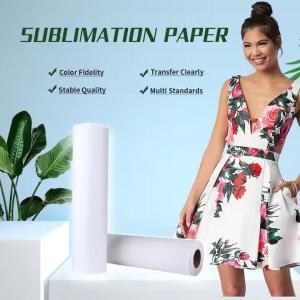 71 Inch Sublimation Printing Material Paper For Stretchable Fabric 100GSM