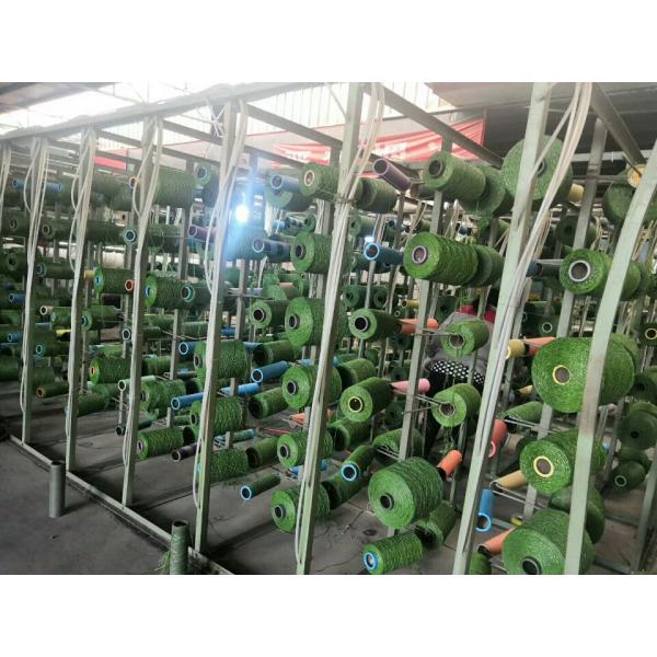 10mm Height Decoration Landscape Artificial Grass Turf 3/8" Guage For Rest Areas