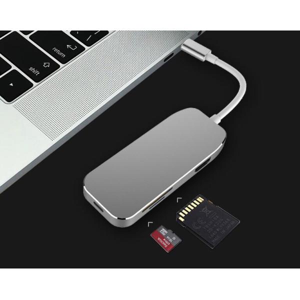 2018 Latest Aluminum Alloy Portable USB Hub 3.1 High Speed Type C PD Powered USB Hub For Charger