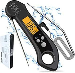 China Safe 2 In 1 Dual Probe Digital Food Thermometer With Alarm Backlight on sale