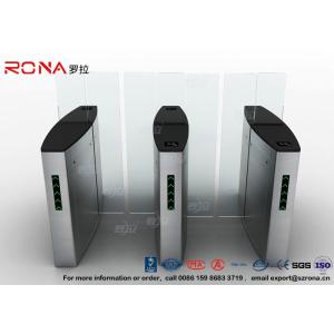 Building Access Control Turnstile Flap Barrier Automatic With Polishing Surface