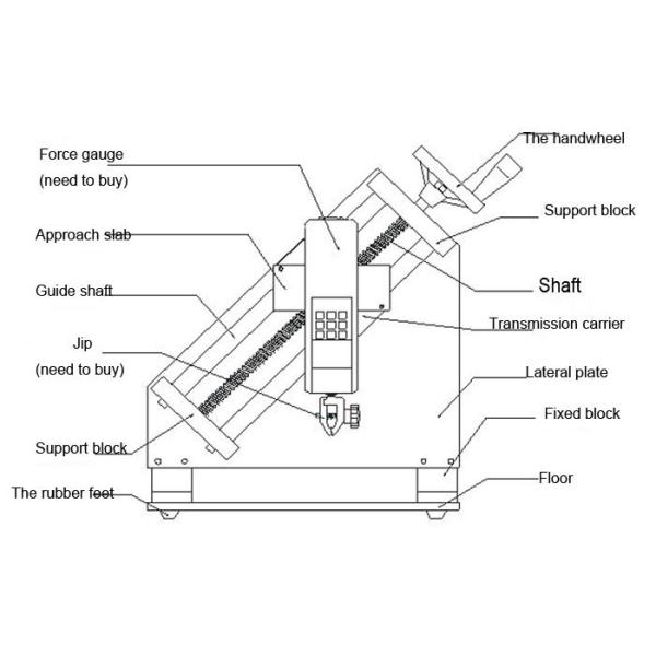 Manual Operation ABL Peel-off Force Test Stand for Force Gauge with Max Loading Capacity 500N
