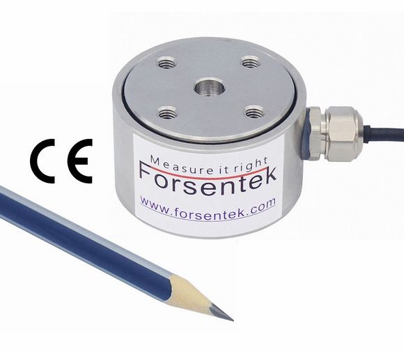 Flange Type Load Cell 1000kg Thrust Force Sensor 10kN Compression Force Measurement