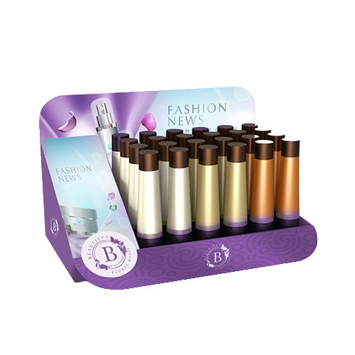 Satin Coating Display Carton Boxes , Custom Cardboard Countertop Displays Linen