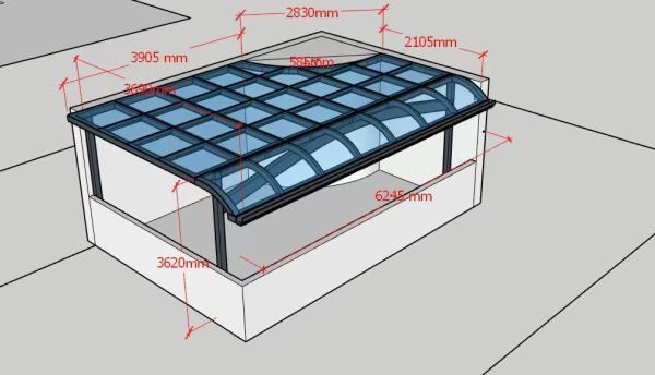 Buy Customized Aluminium  Support Awning With Polycarbonate Sheet Roofs at wholesale prices