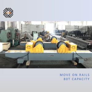 Quality 6 M/h to 60 M/h Welding Pipe Roller Rotator with PU Metal Rollers Moving on Rails for sale