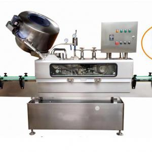 China Video Inspection Provided Automatic Steam Type Vacuum Capping Machine for Glass Bottles on sale