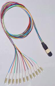 Quality Low Insertion SM MM MPO MTP Connector with Harness Patch Cables for sale