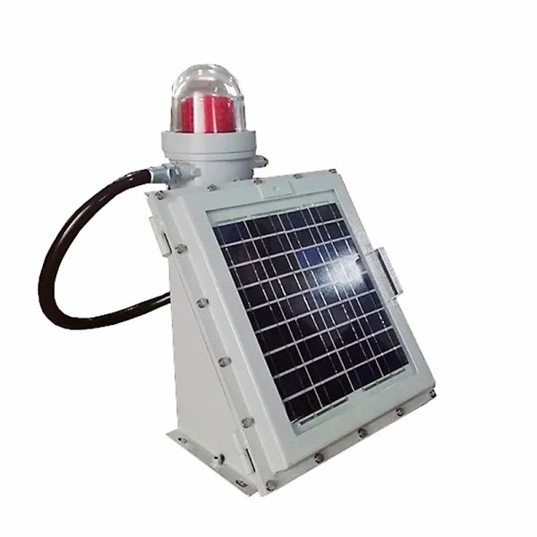 Solar Powered Explosion Proof Aviation Obstruction Light for Hazardous Locations