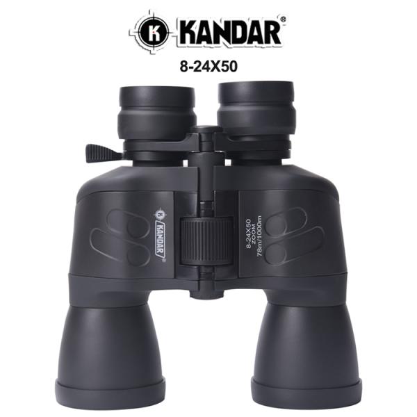 50mm Objective Diameter 8-24X Portable Zoom Binocular for Safari and Wildlife Tours