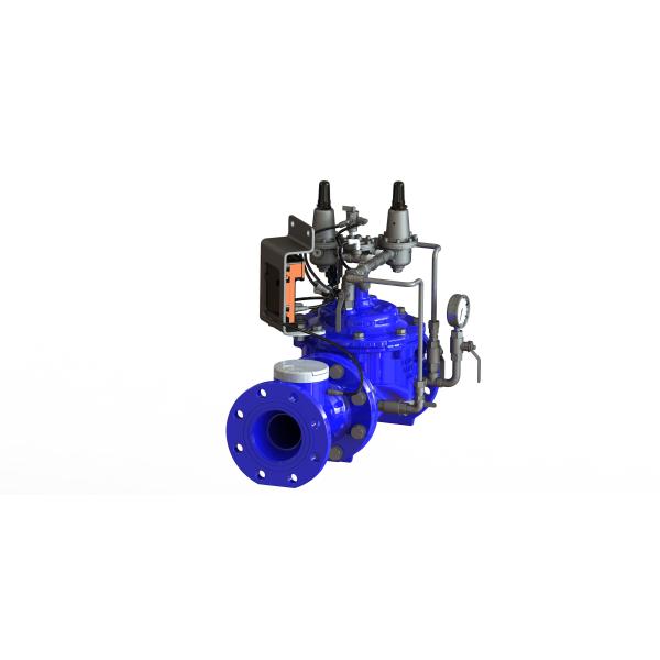 Flow Rate Water Pressure Regulator Valve FBE Coated With Remote Controller