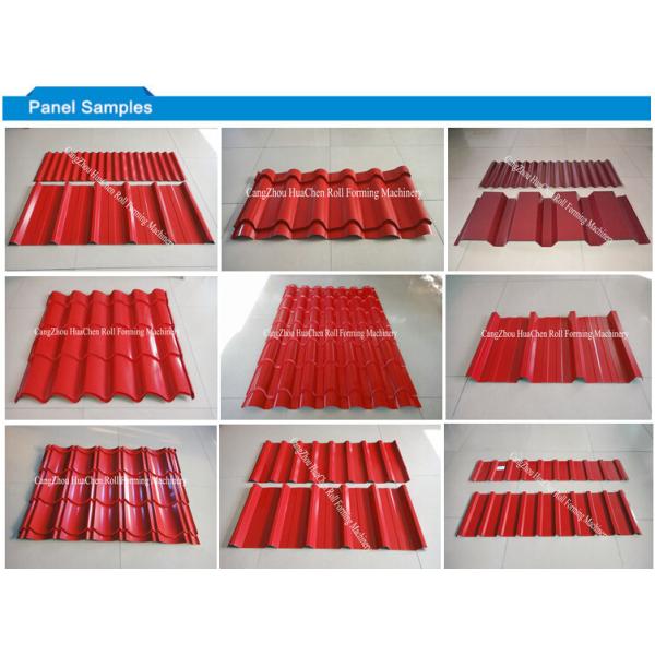 20m/Min Red Panel Double Layer Roll Forming Machine Roofing Sheet Forming Machine