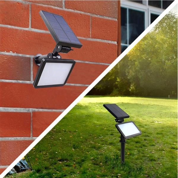 48pcs SMD2835 Solar LED Garden Lights Wireless With Motion Sensor 6000K