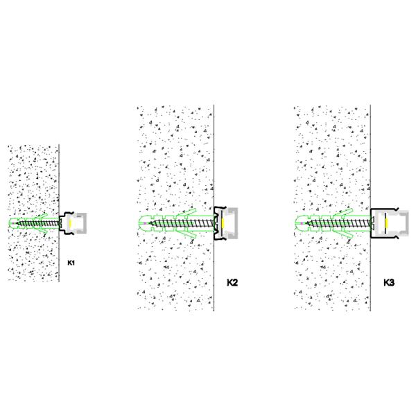 Frosted Cover Clear Lens LED Strip Aluminium Profile With PC Diffuser