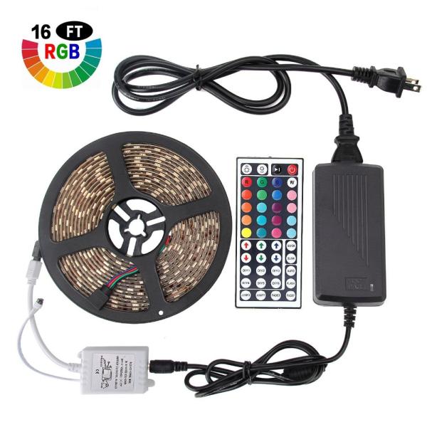 IP20 RGB 30 LEDs / M 7.2W SMD 5050 LED Strip Light 10MM PCB Width FPC Material