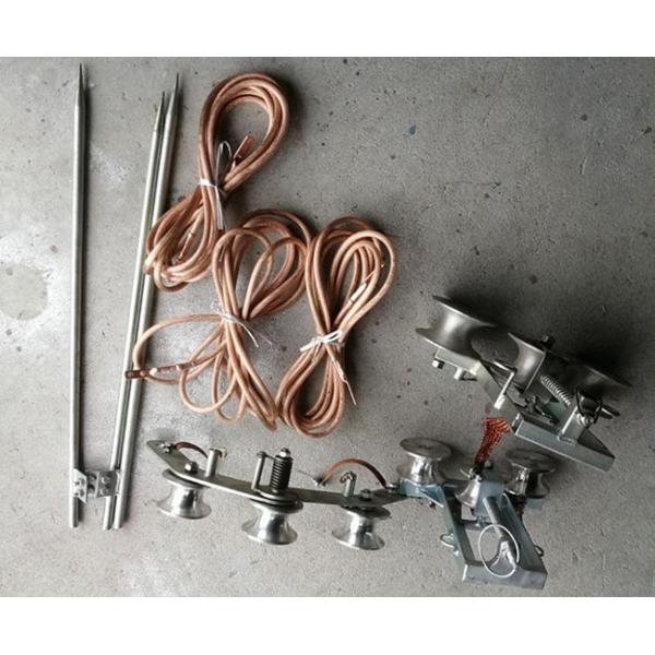 Grounding Cable Pulley Earth 75mm Transmission Stringing Blocks Hook Type