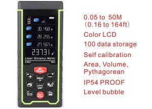 Quality 50m 164ft with Color LCD and Tilt angle Digital rechargeable Laser Rangefinder laser distance meter measure tools for sale