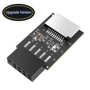 Quality New Version USB 2.0 9pin Front Panel Header to Type-E Internal Adapter with 5V Power LED for sale