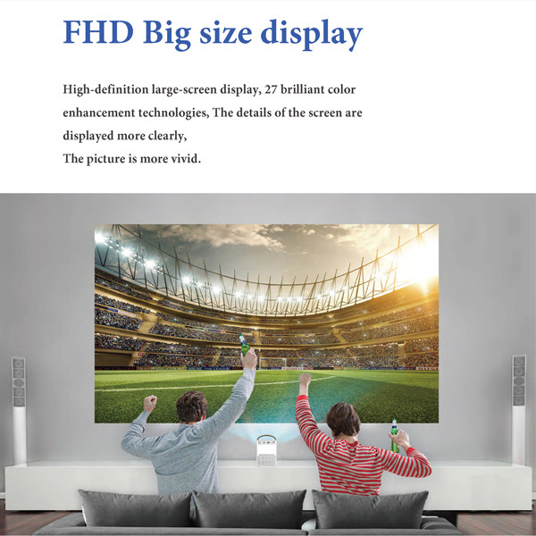 4K Smart Wifi 1080P HD Projector Party Theater Multimedia Lcd Projector Model 1080p